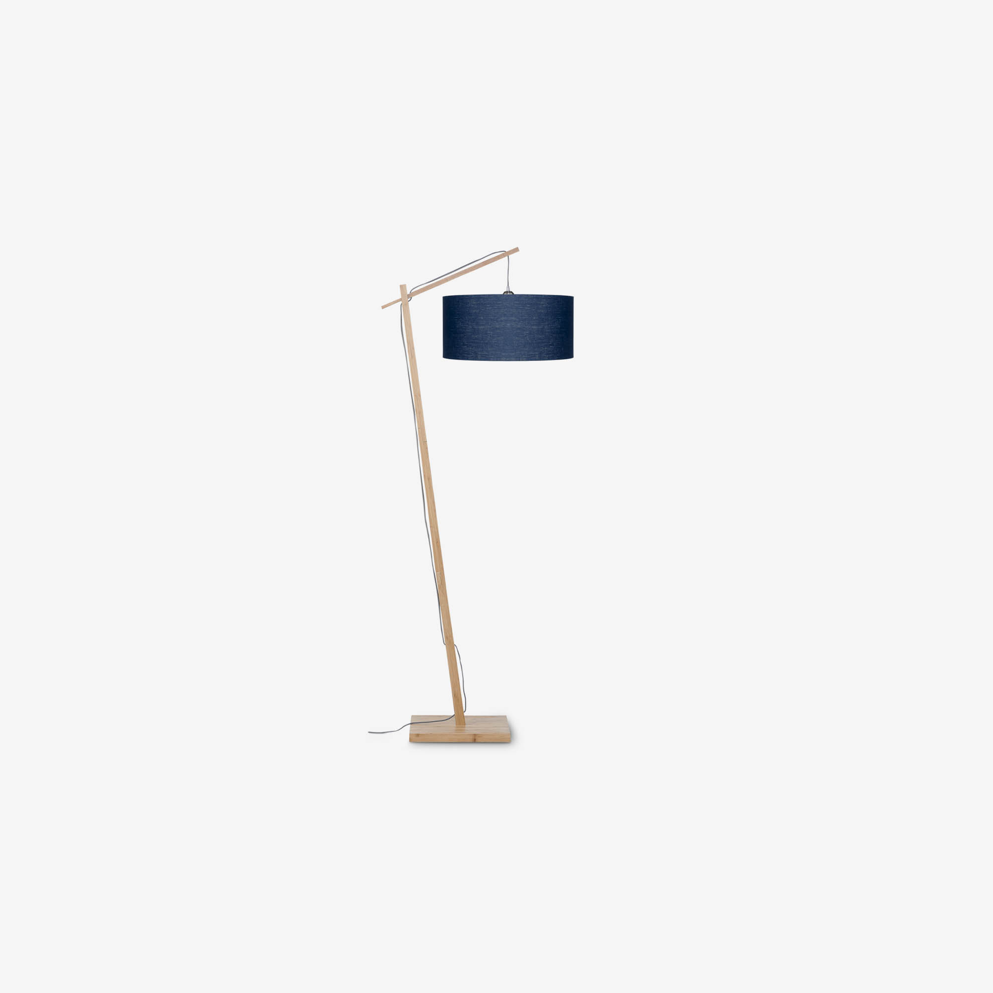 Vloerlamp Andes Bamboo H176 cm.kap Blue Denim thumbnail image