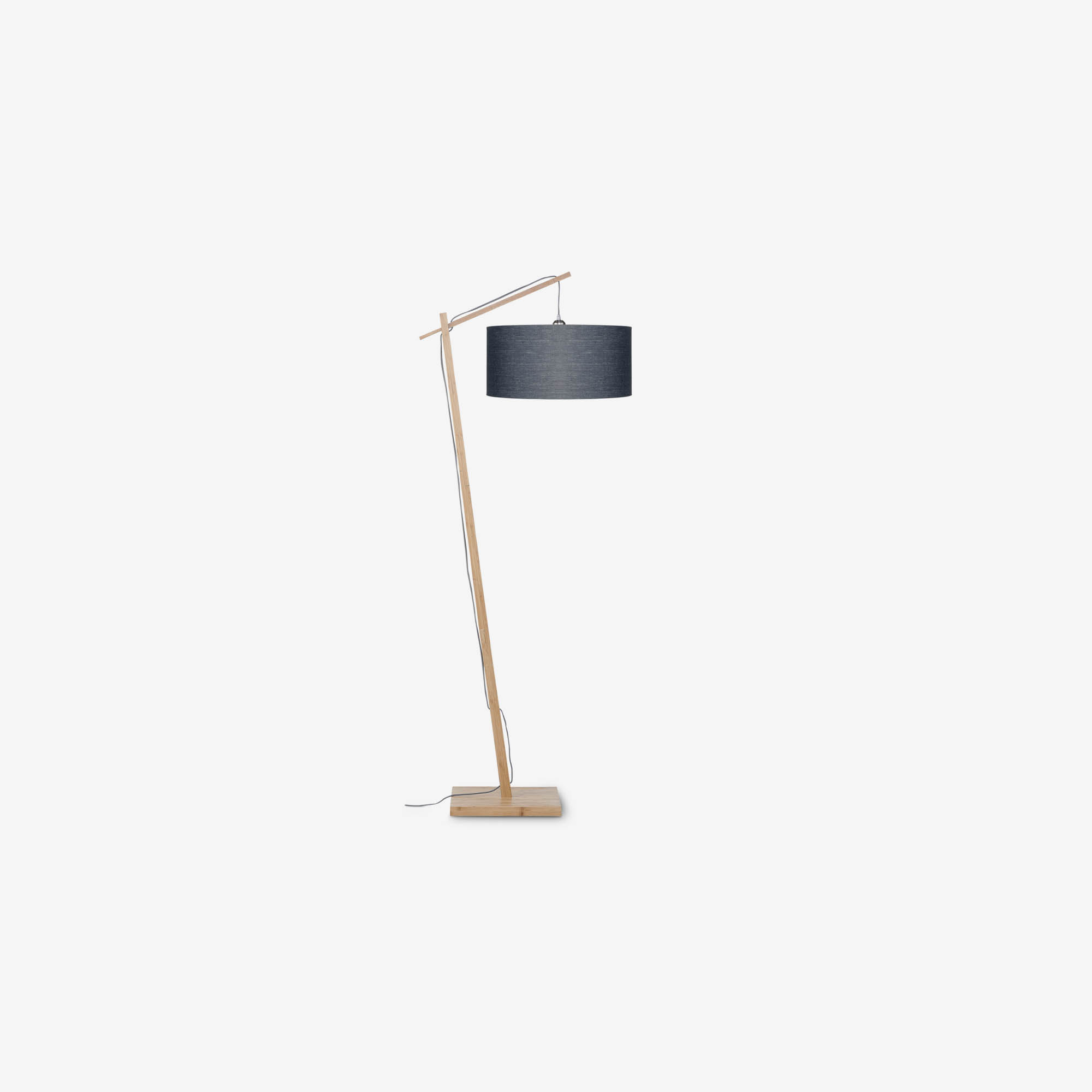 Vloerlamp Andes Bamboo H176 cm.kap Dark Grey thumbnail image