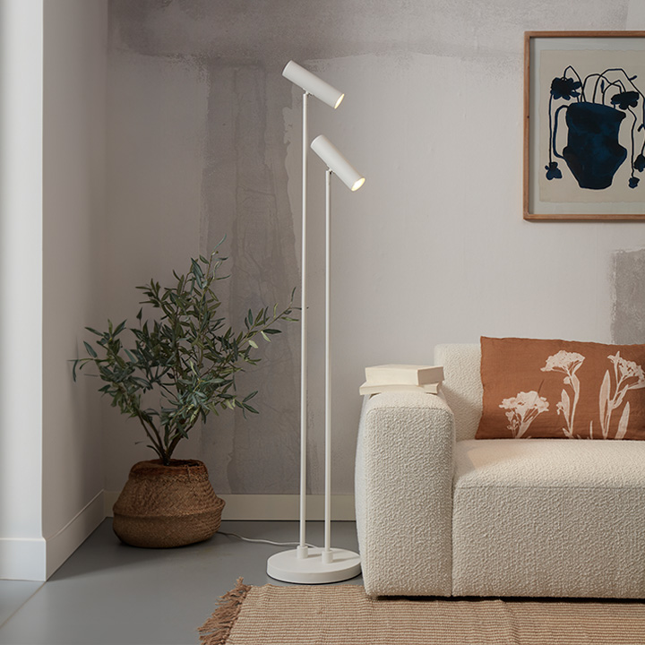 Vloerlamp Havana Wit thumbnail image