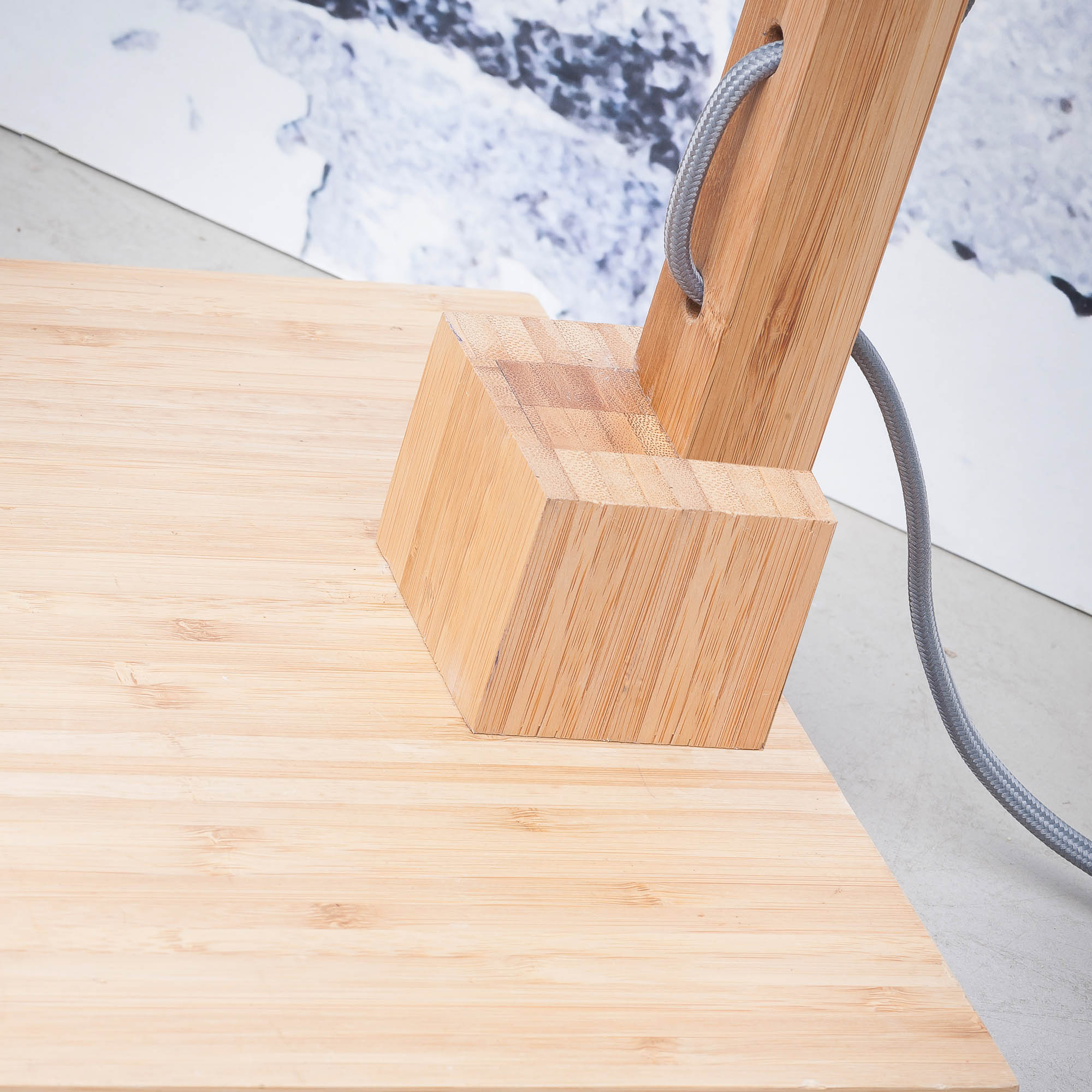 Vloerlamp Himalaya 176 cm Kap Linen Dark thumbnail hover image