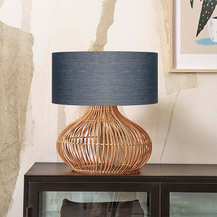 Tafellamp Kalahari .Kap Dark Grey thumbnail hover image