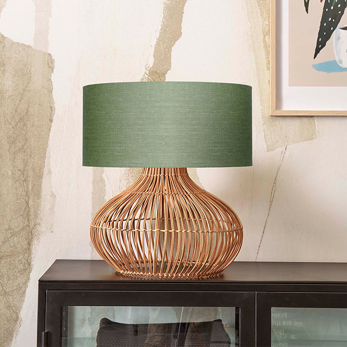 Tafellamp Kalahari .Kap Green Forest thumbnail hover image
