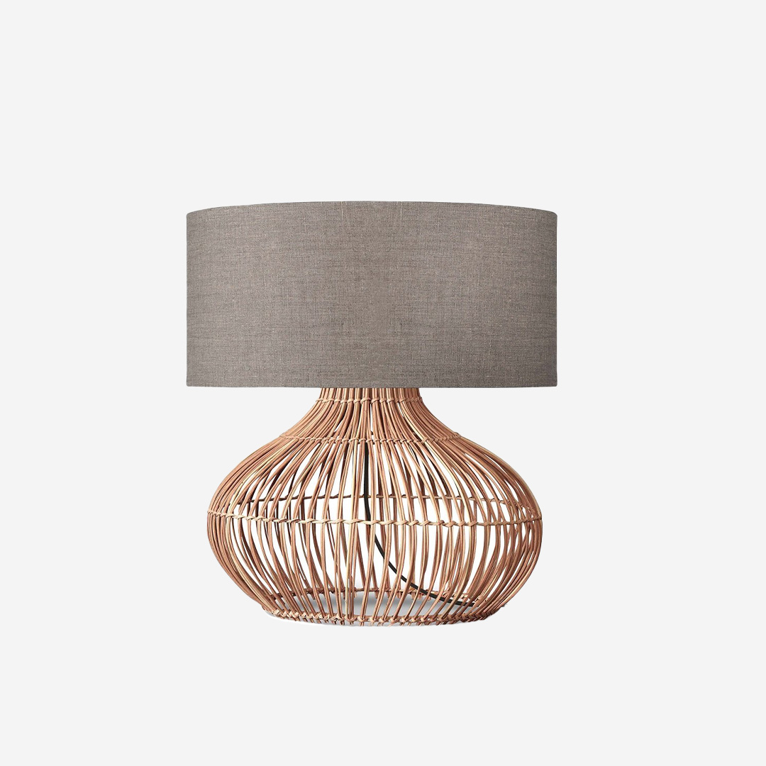 Tafellamp Kalahari .Kap Linen Dark thumbnail image