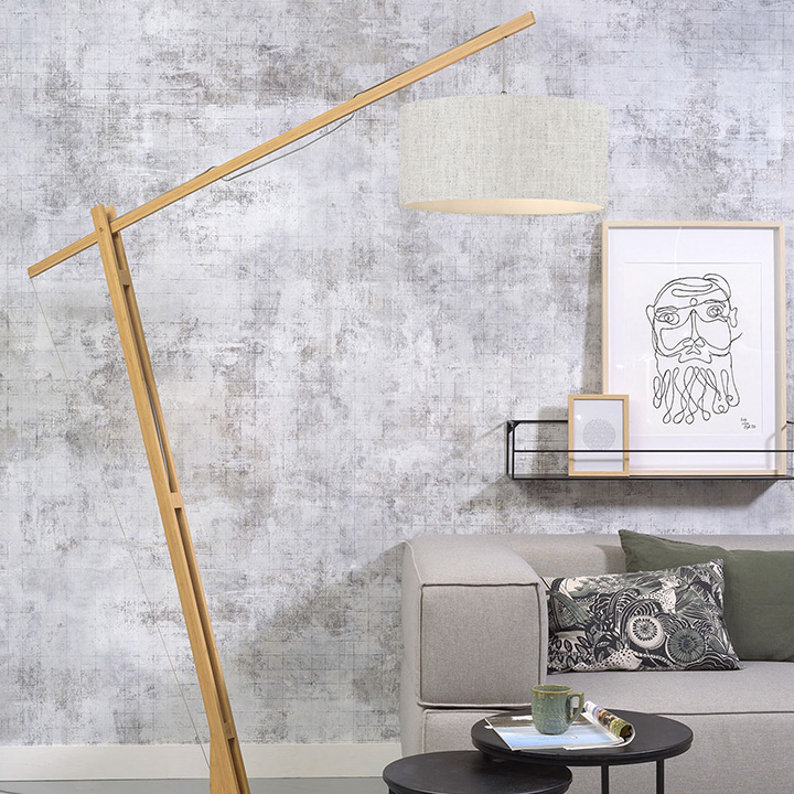 Vloerlamp Montblanc Linen Light thumbnail hover image