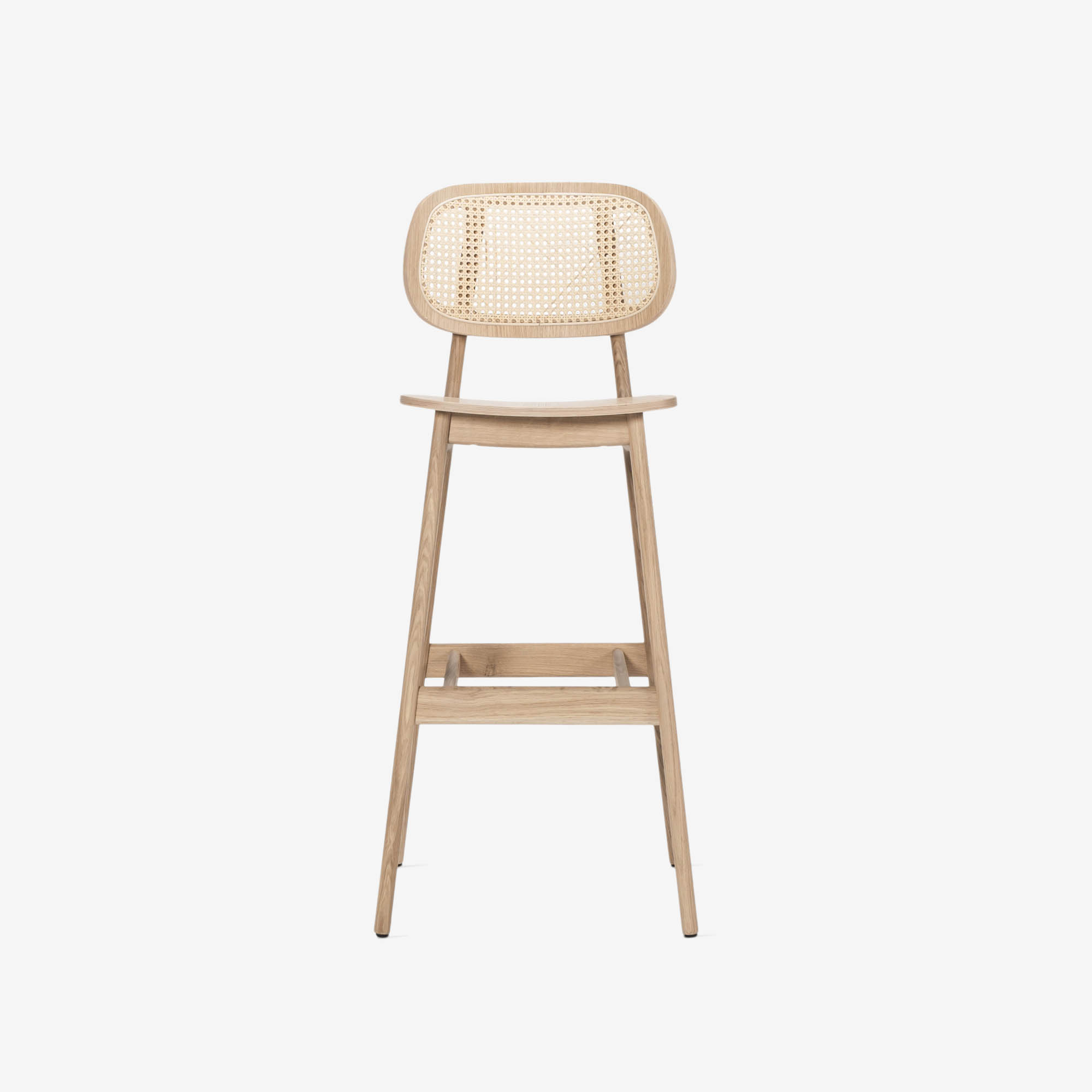 Titus Bar Chair High frame Natural Oak thumbnail hover image