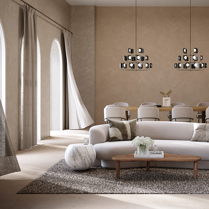 Vloerkleed Pallio Basic Ajour White Warp  thumbnail hover image