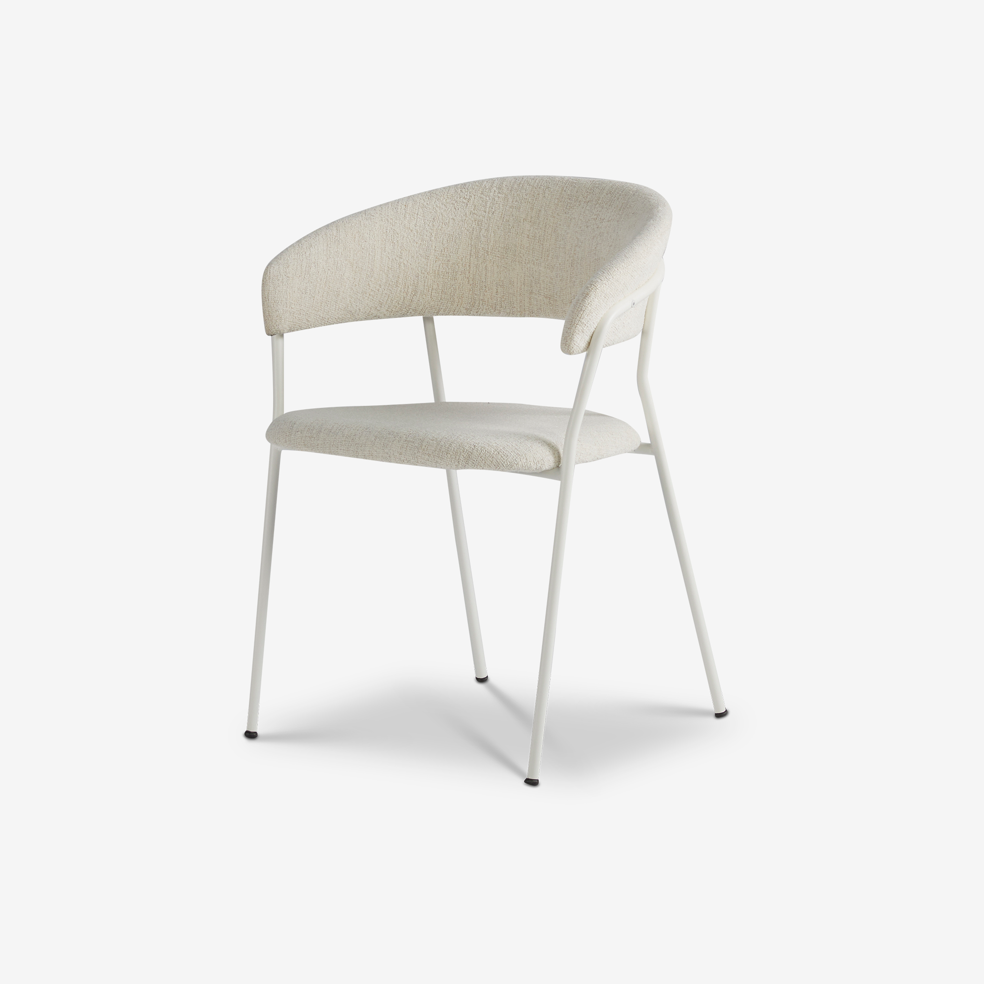 Eetkamerstoel Jon in Baran Natural - wit thumbnail hover image