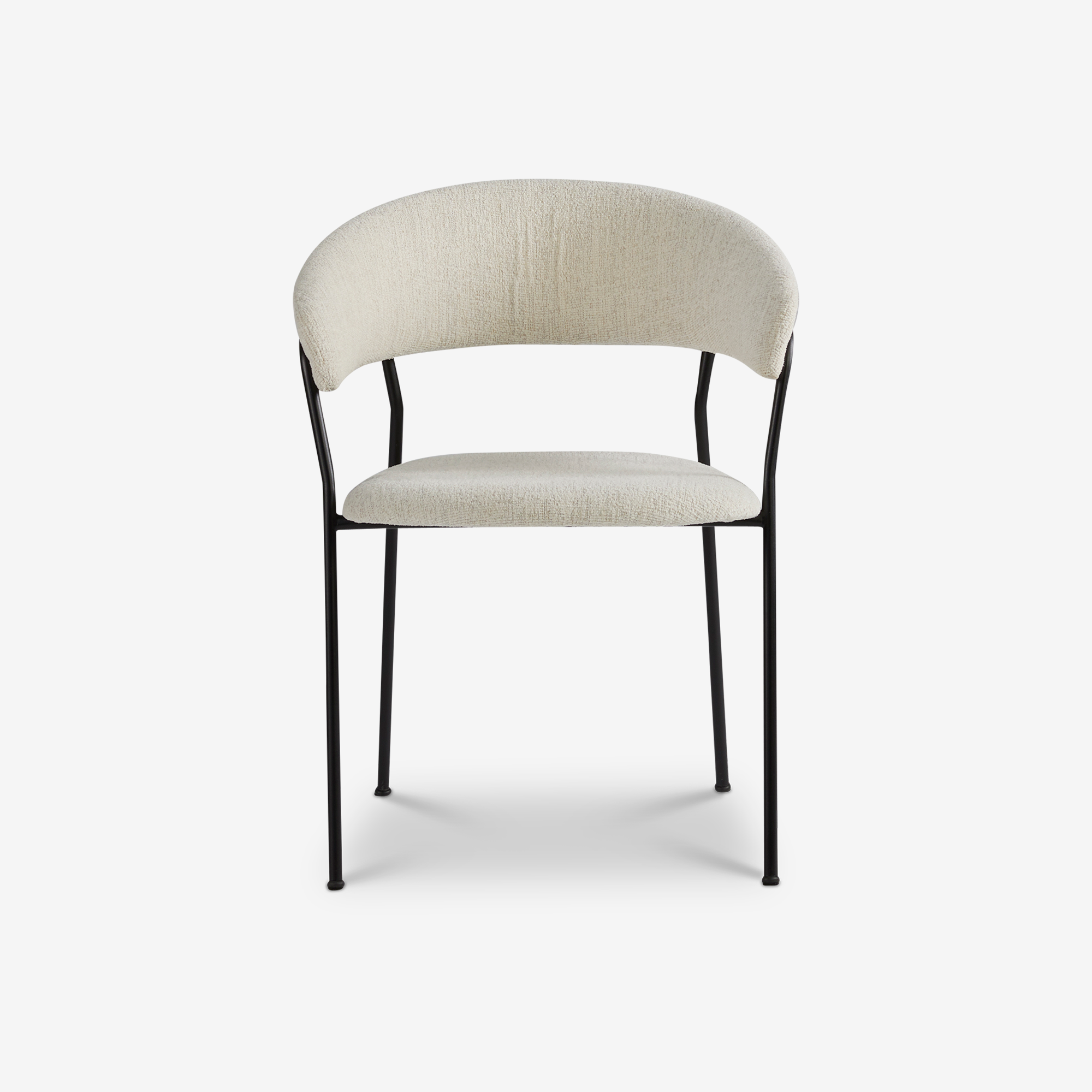 Eetkamerstoel Jon in Baran Natural- zwart thumbnail image