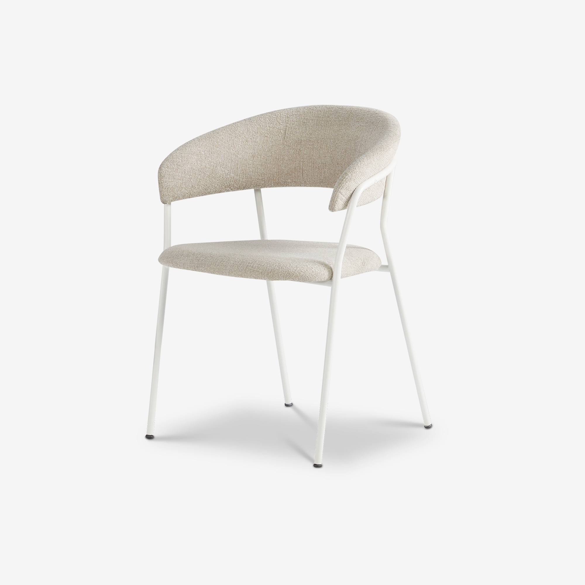 Eetkamerstoel Jon in Baran Shell - wit thumbnail hover image