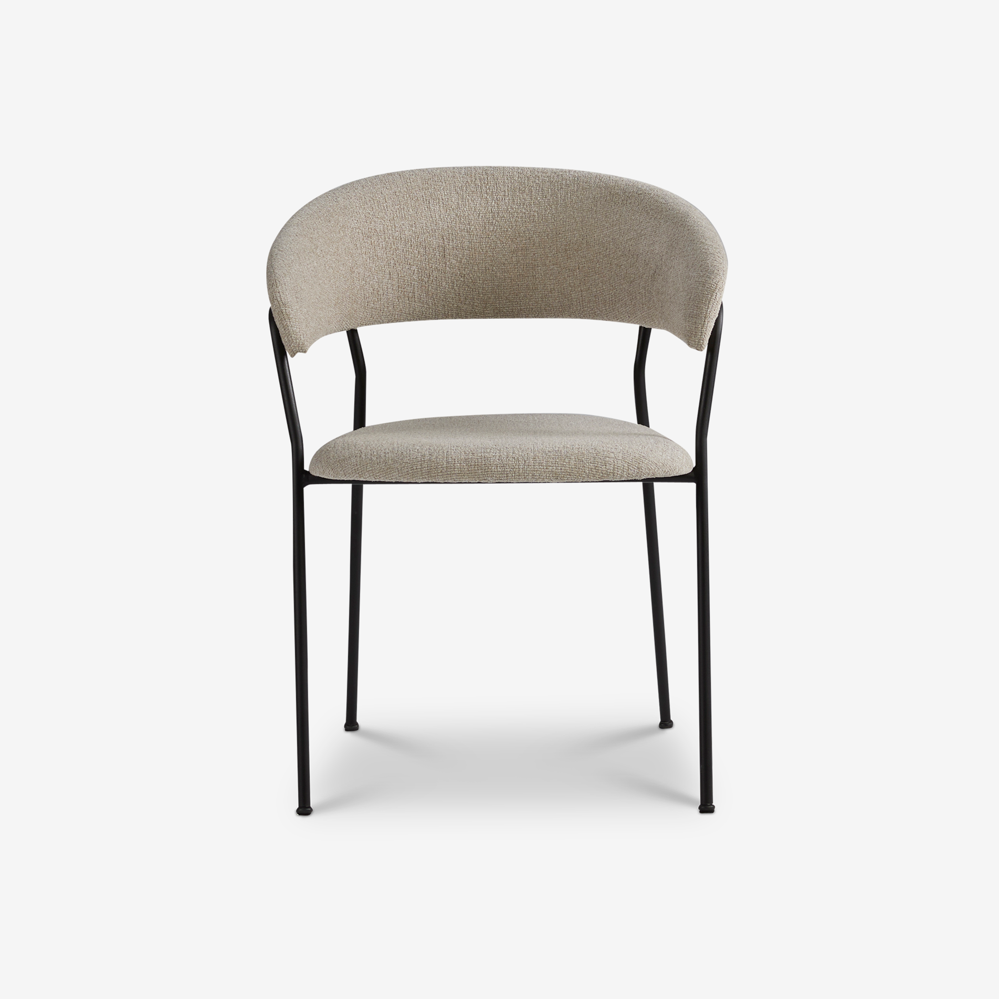 Eetkamerstoel Jon in Baran Shell - zwart thumbnail image