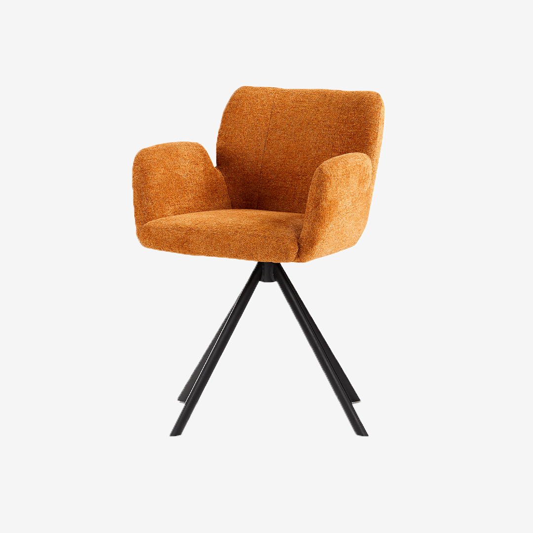 Eetkamerstoel Falco Draai in Baran Cognac thumbnail image