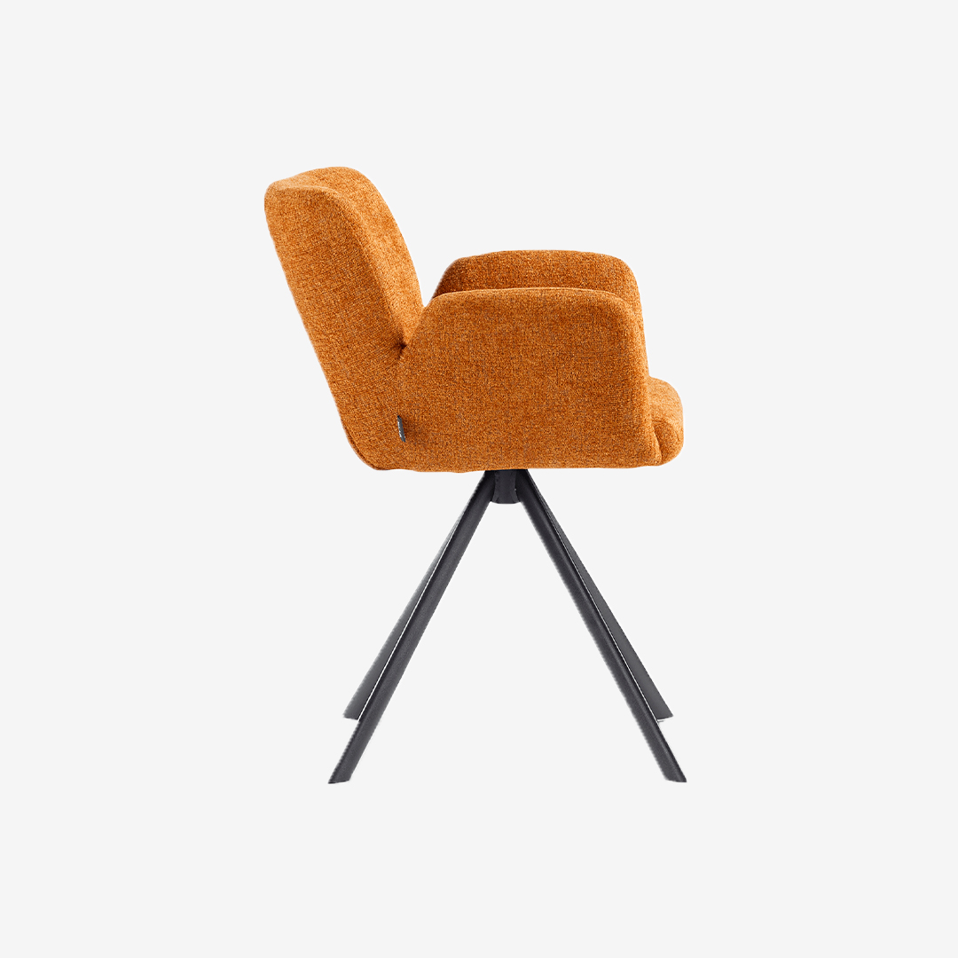 Eetkamerstoel Falco Draai in Baran Cognac thumbnail hover image