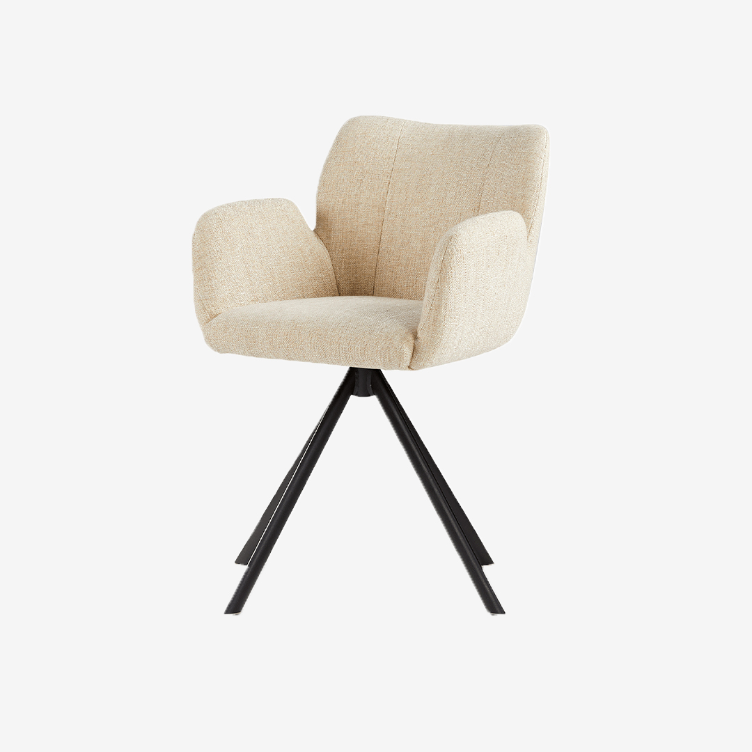 Eetkamerstoel Falco Draai in Luca Cream thumbnail image