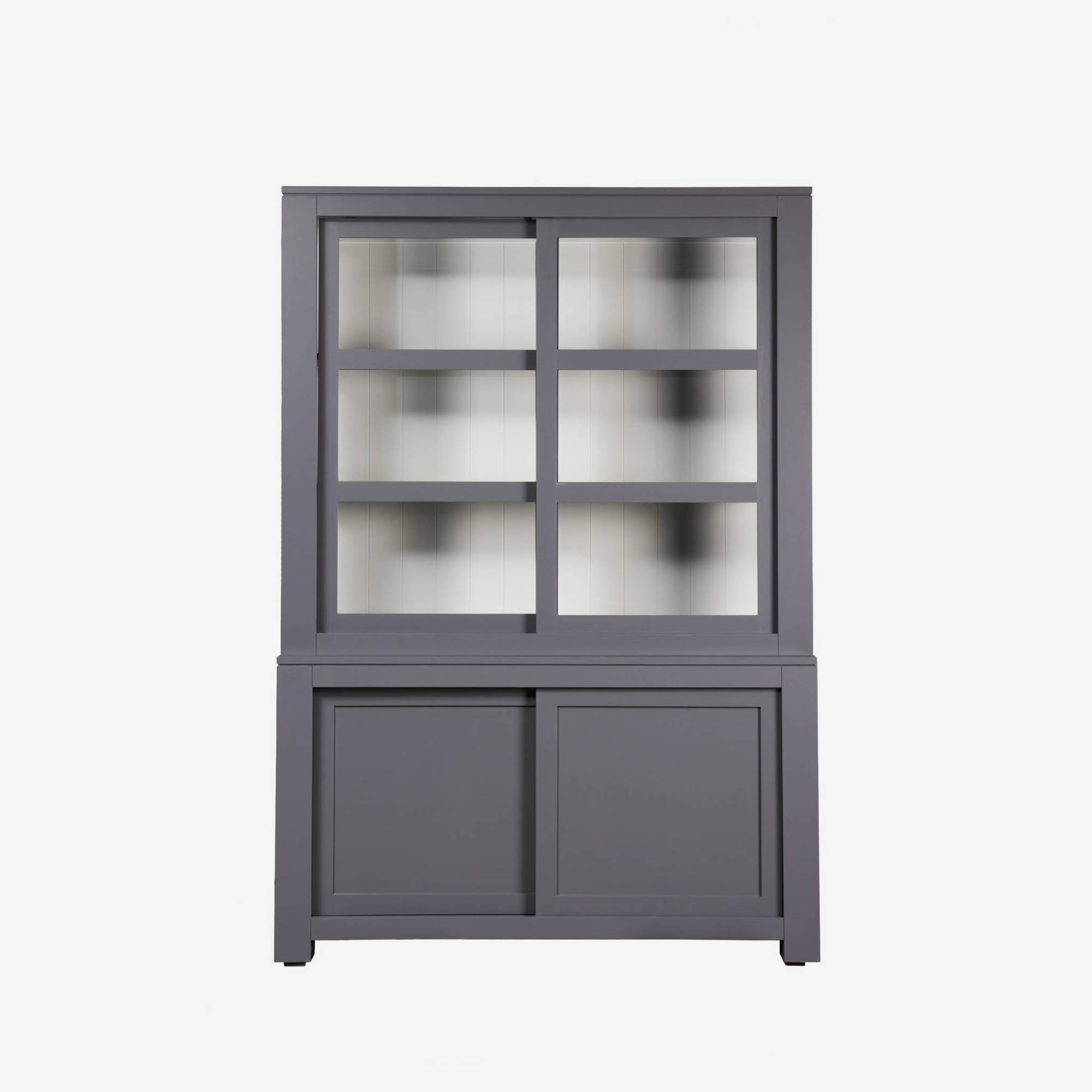 Vitrinekast Anne 4-deurs wit thumbnail image