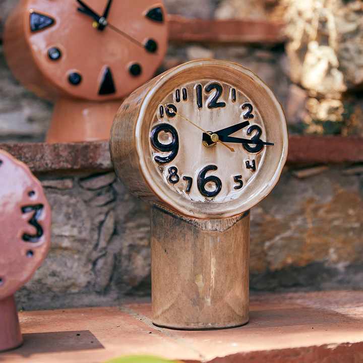 Retro Ceramic Clock Cream thumbnail image
