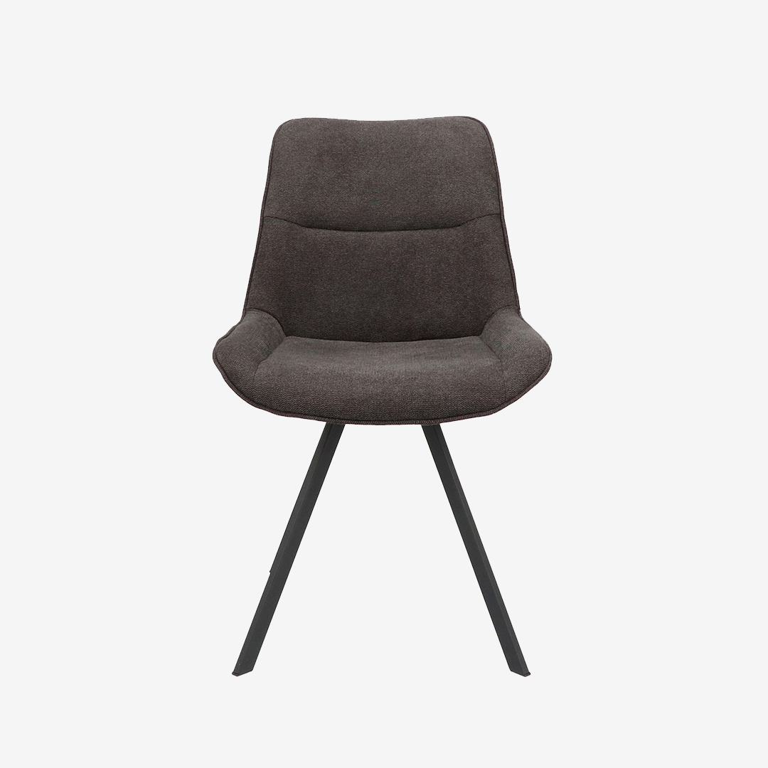 Stoel Abby in stof Bloq Anthracite 67 thumbnail hover image