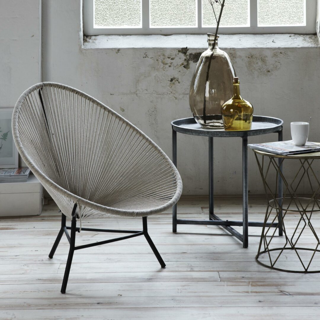 New Routz - Fauteuil Rope Olive Green thumbnail hover image