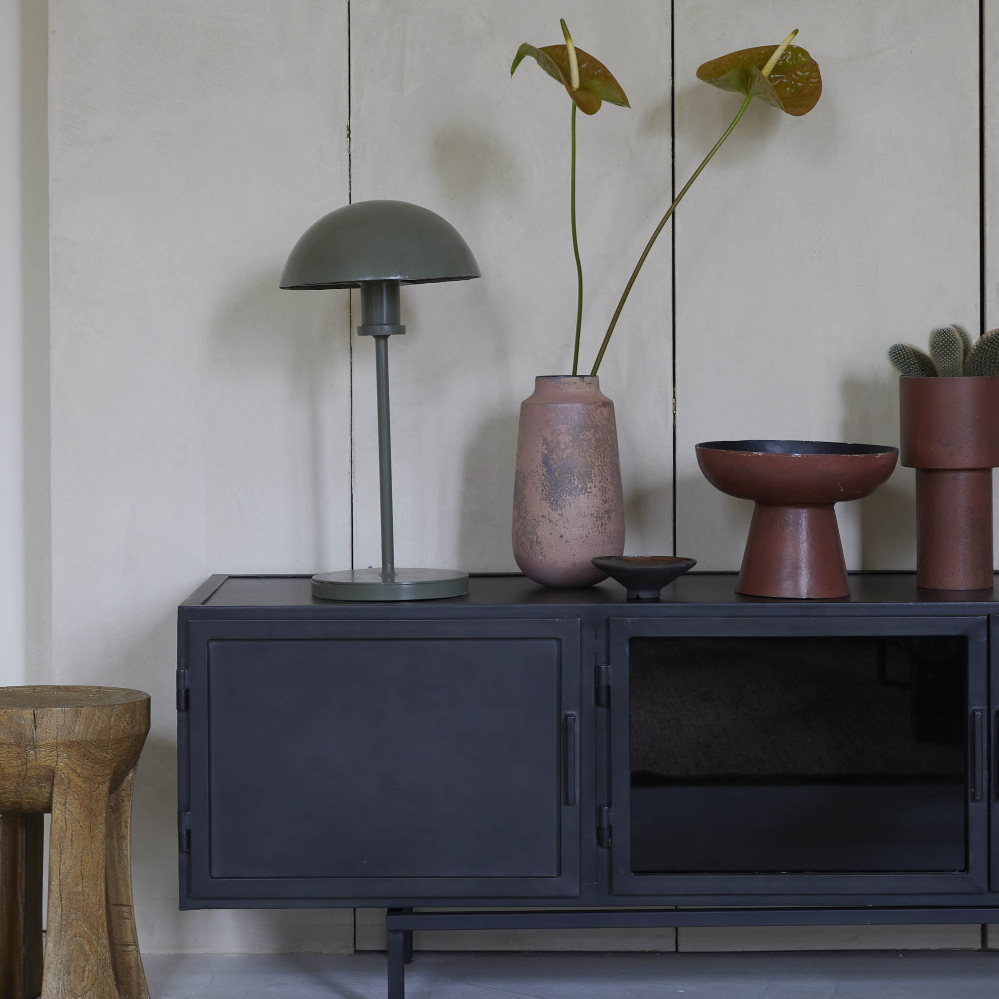 New Routz - Tafellamp Miles Olive Green thumbnail hover image