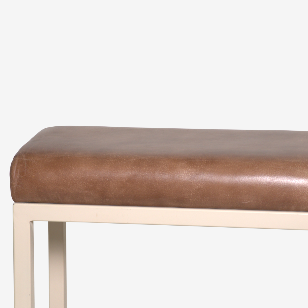 Bankje Dean Zand Vintage rundleder thumbnail hover image