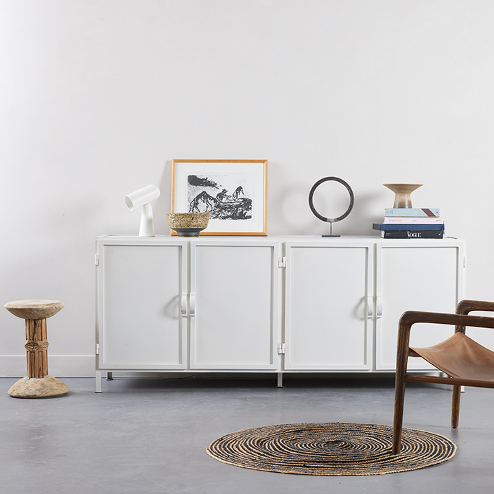 New Routz - Dressoir Detroit 4-deurs wit thumbnail hover image