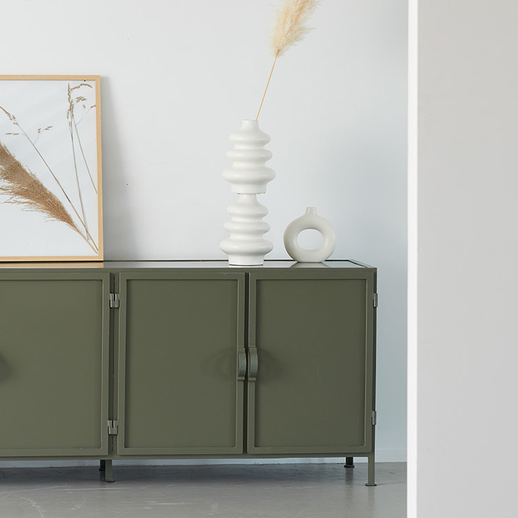 New Routz - Dressoir Detroit 4-deurs olijf Groen thumbnail hover image