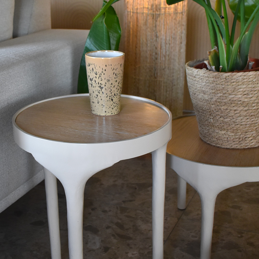 Salontafel Iowa small Metaal.Eiken thumbnail hover image