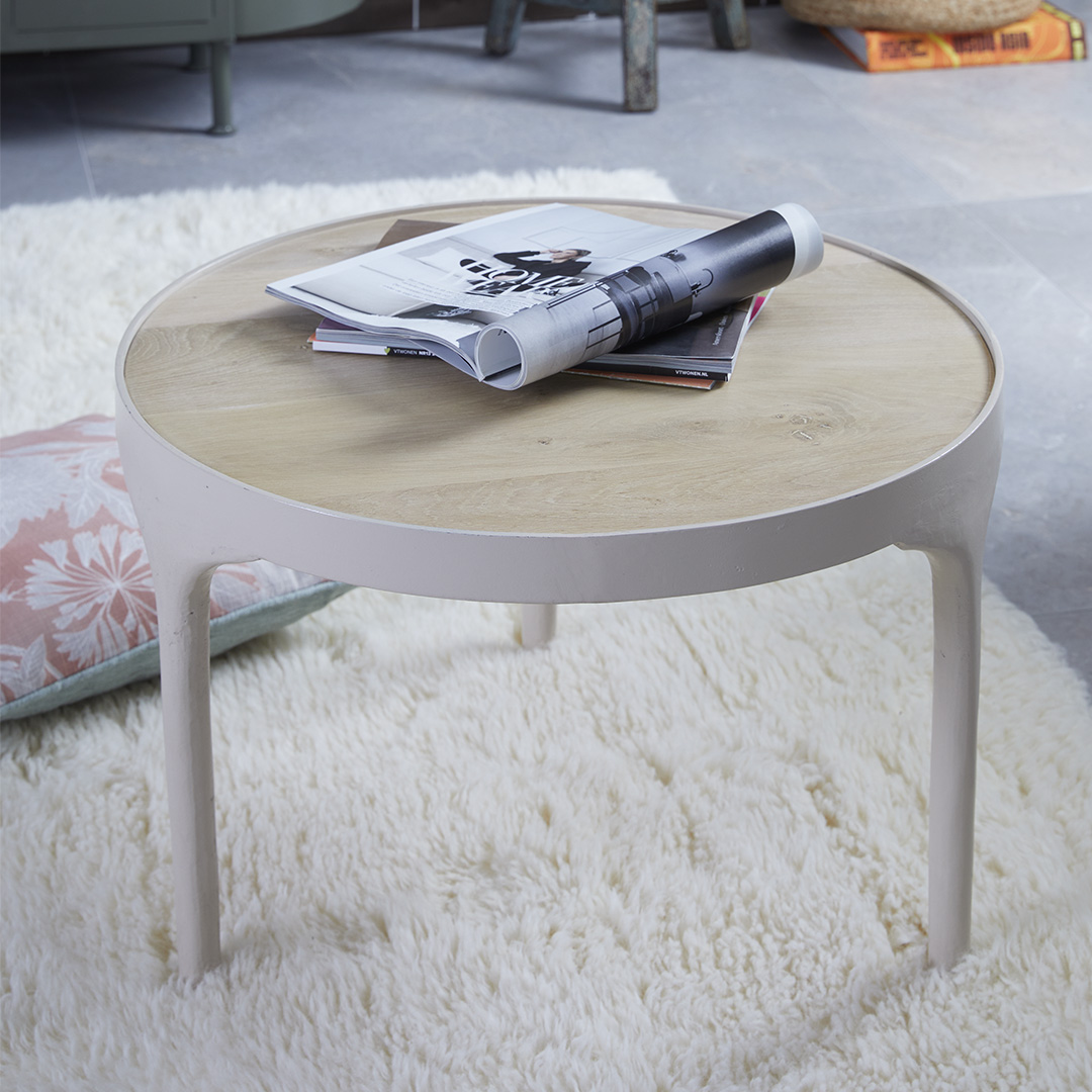 Salontafel Iowa Large Metaal.Eiken thumbnail image