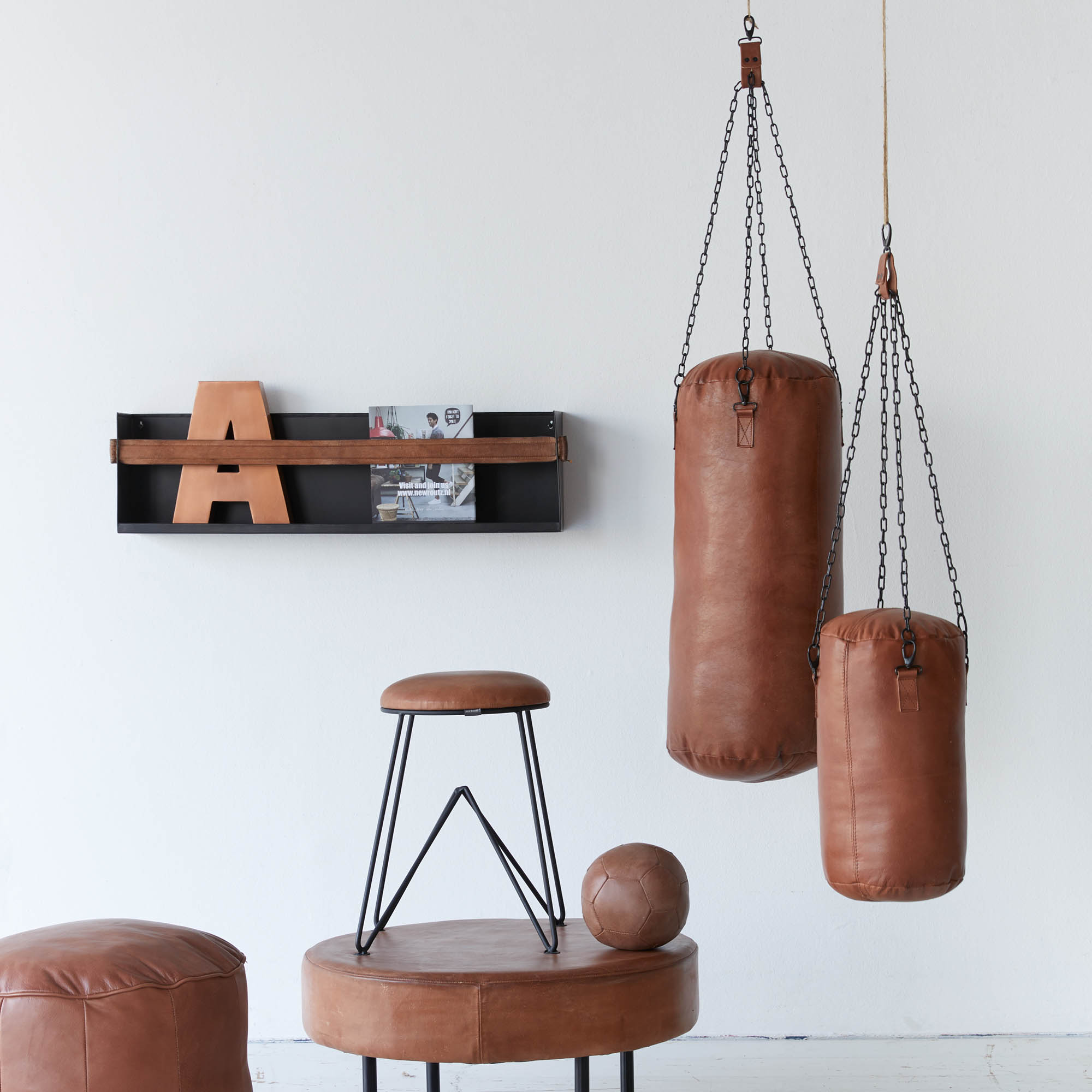 Leather Punching Bag Large thumbnail hover image