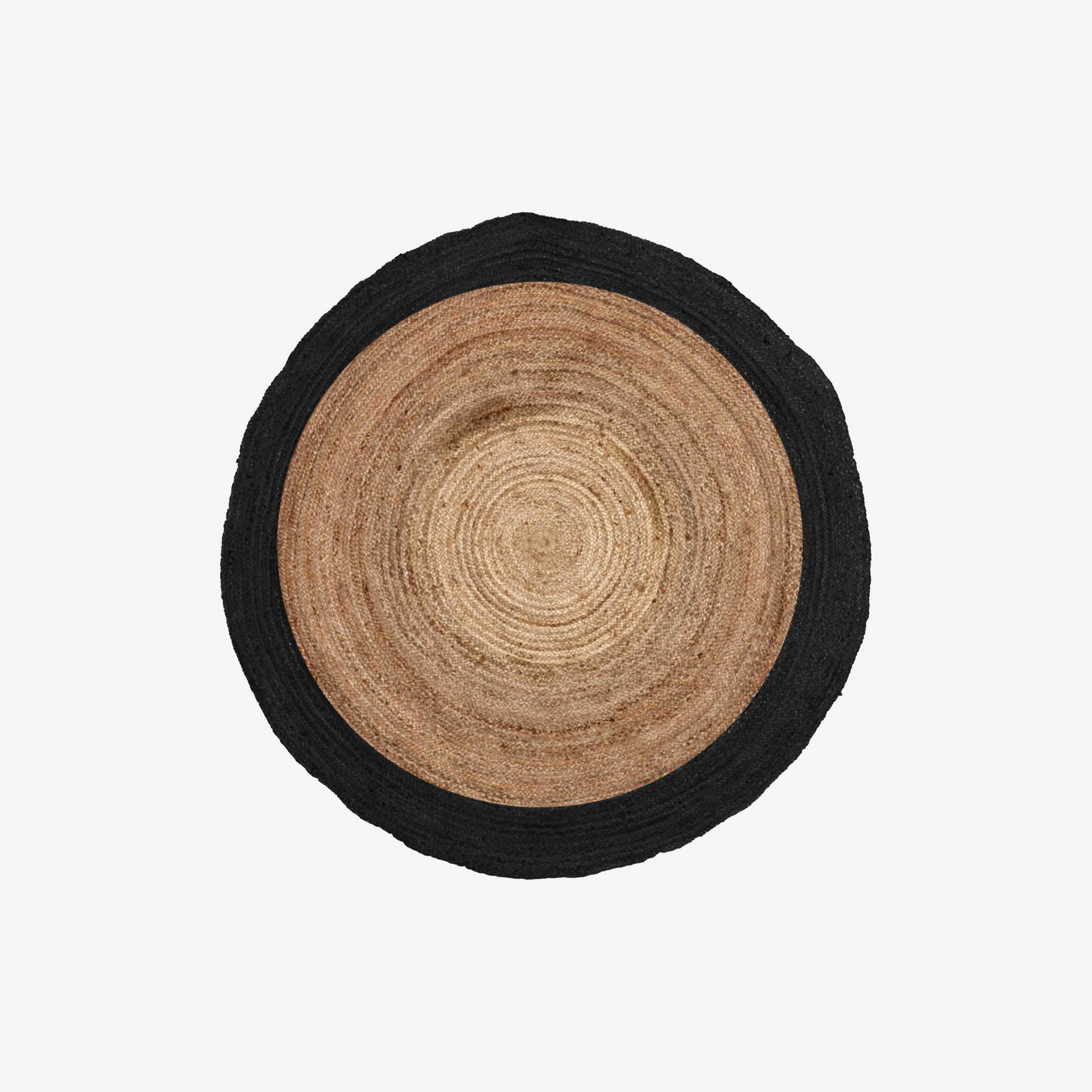 Carpet Rondo Natural.Black Dsn.180cm Jute thumbnail image