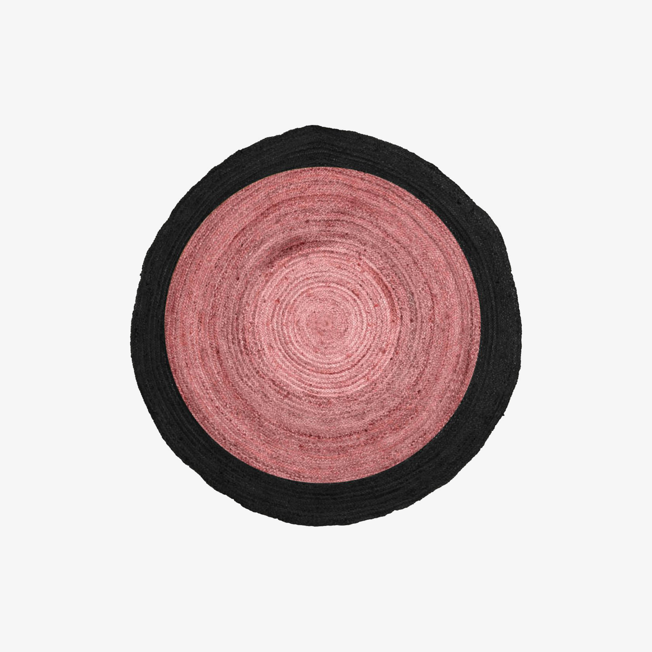 Carpet Rondo Pink.Black Dsn.180cm Jute thumbnail image