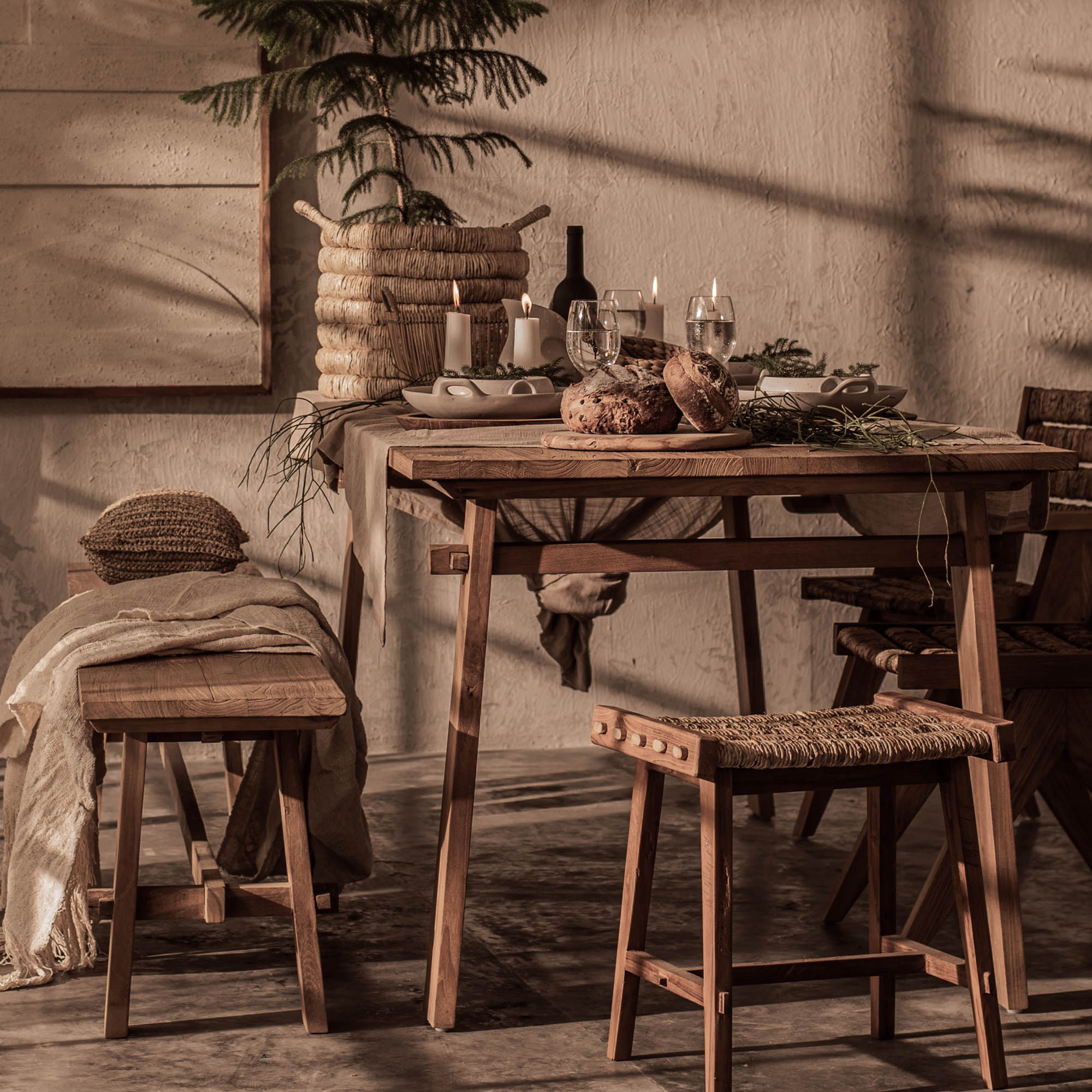 Eetkamertafel Artisan 200x90x78cm thumbnail hover image