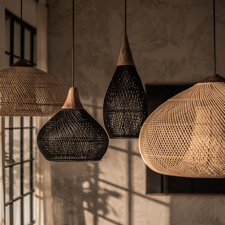 Hanglamp Drum Large Black H51xDsn. 80cm thumbnail hover image