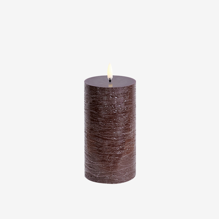 LED pillar candle brown thumbnail image