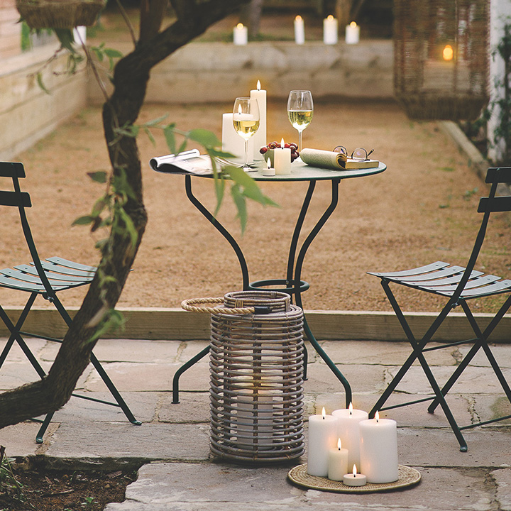 LED pillar candle vanilla thumbnail hover image