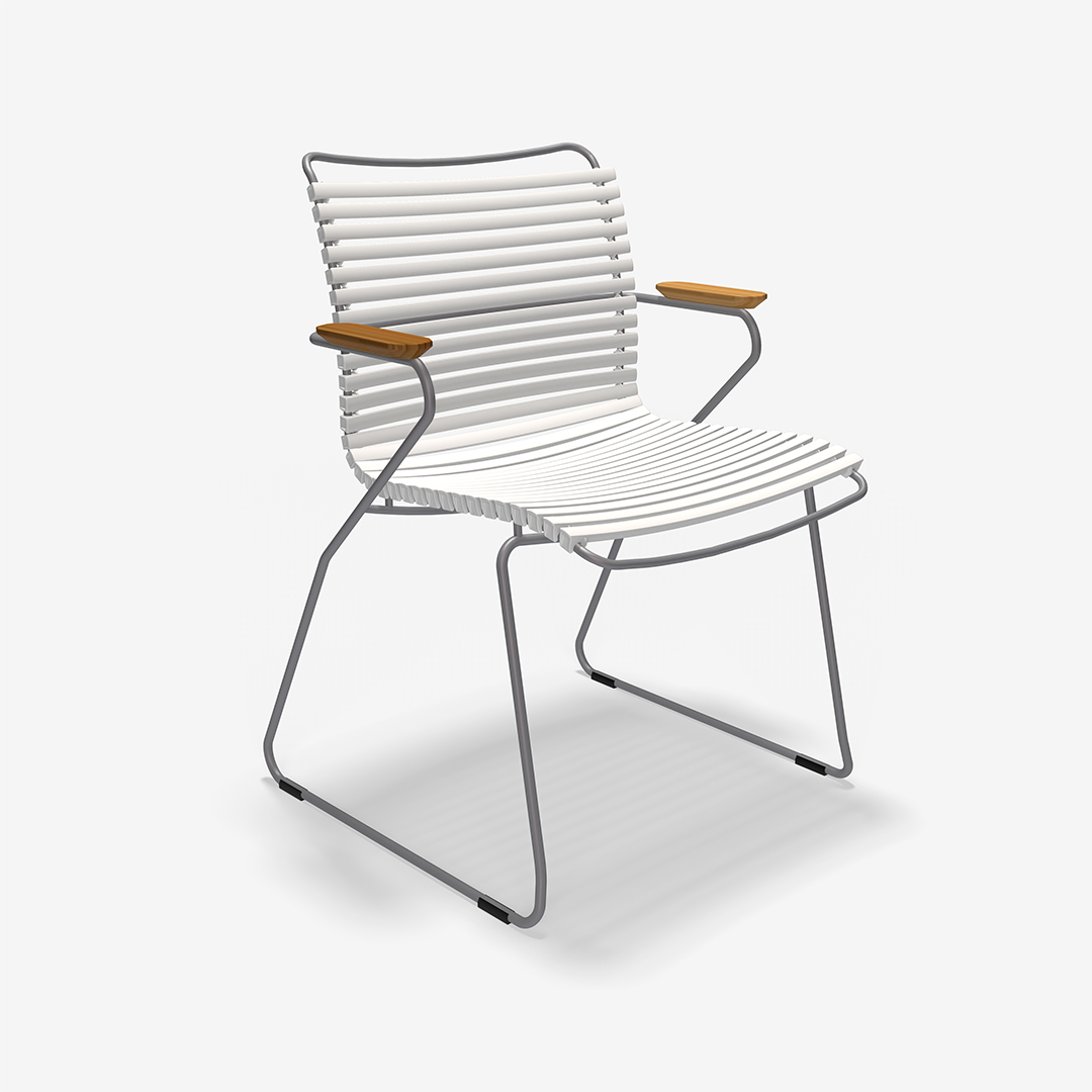 Click Dining Chair Muted White thumbnail hover image